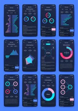 Modern infographic vector elements for business brochures. Use in website Stockillustratie