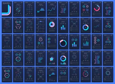 Modern infographic vector elements for business brochures. Use in website Stock Illustration