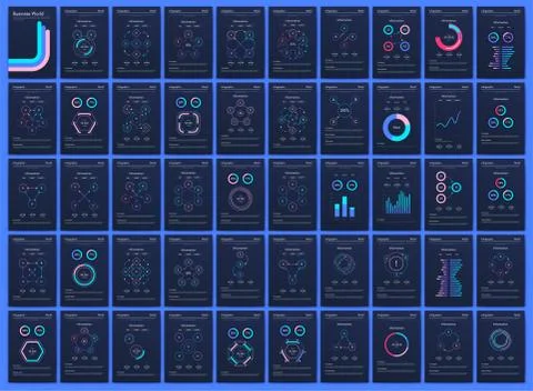 Modern infographic vector elements for business brochures. Use in website 스톡 일러스트