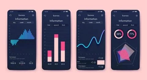 Modern infographic vector elements for business brochures. Use in website Stockillustratie