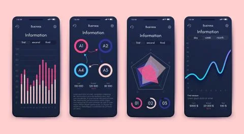 Modern infographic vector elements for business brochures. Use in website Stockillustratie