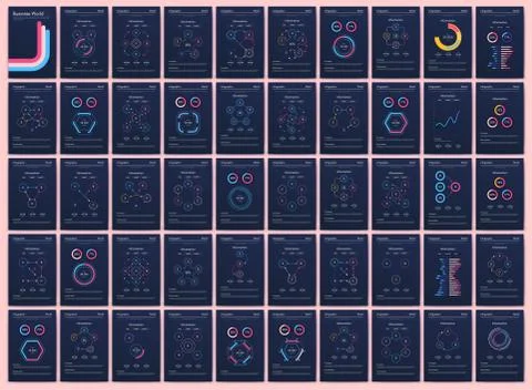 Modern infographic vector elements for business brochures. Use in website Stock Illustration