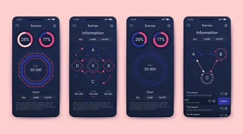 Modern infographic vector elements for business brochures. Use in website Stock Illustration