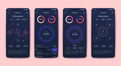 Modern infographic vector elements for business brochures. Use in website Stockillustratie