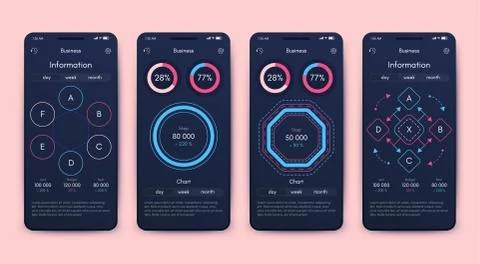 Modern infographic vector elements for business brochures. Use in website 스톡 일러스트