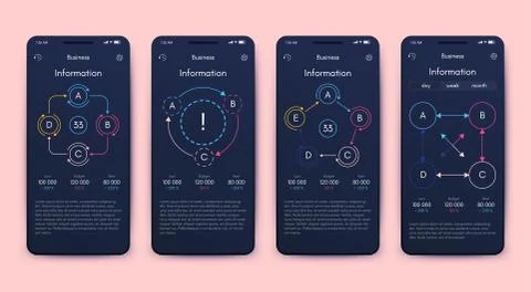 Modern infographic vector elements for business brochures. Use in website Stock Illustration