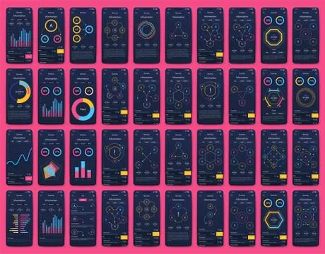 Modern infographic vector elements for business brochures. Use in website, co イラスト素材