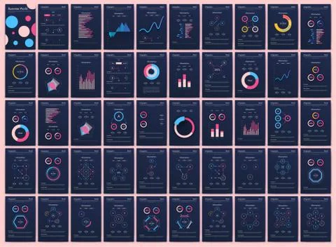 Modern infographic vector elements for business brochures. Use in website, co Stock Illustration