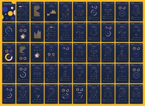 Modern infographic vector elements for business brochures. Use in website, co Illustrazione stock