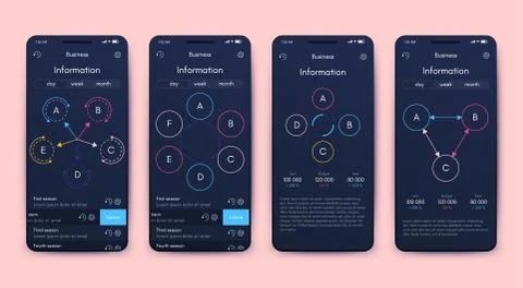 Modern infographic vector elements for business brochures. Use in website Stock Illustration