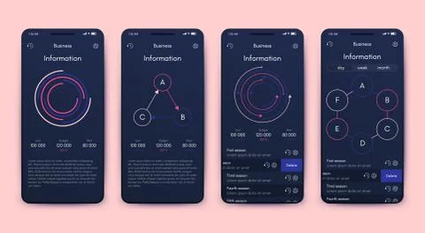 Modern infographic vector elements for business brochures. Use in website Illustrazione stock