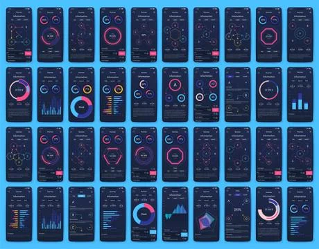 Modern infographic vector elements for business brochures. Use in website Stock Illustration