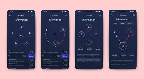 Modern infographic vector elements for business brochures. Use in website Stock Illustration