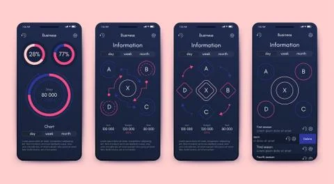 Modern infographic vector elements for business brochures. Use in website Stock Illustration