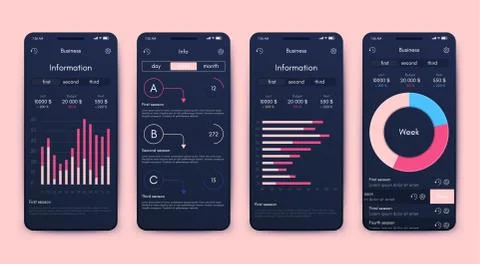 Modern infographic vector elements for business brochures. Use in website Stock Illustration