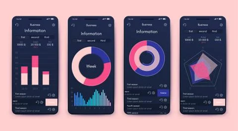 Modern infographic vector elements for business brochures. Use in website, co イラスト素材