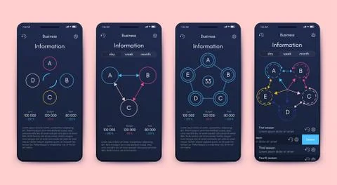 Modern infographic vector elements for business brochures. Use in website, co Stock Illustration