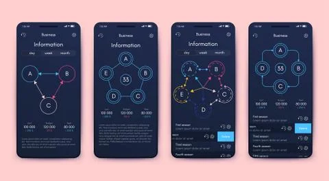 Modern infographic vector elements for business brochures. Use in website, co Stock Illustration