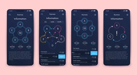 Modern infographic vector elements for business brochures. Use in website, co Stock Illustration