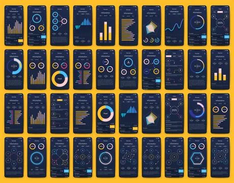 Modern infographic vector elements for business brochures. Use in website, co Illustrazione stock