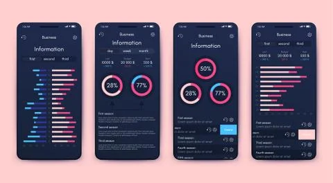 Modern infographic vector elements for business brochures. Use in website イラスト素材