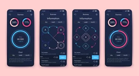 Modern infographic vector elements for business brochures. Use in website 스톡 일러스트