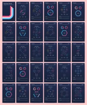 Modern infographic vector elements for business brochures. Use in website Stock Illustration