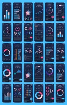 Modern infographic vector elements for business brochures. Use in website Stock Illustration