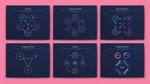 Modern infographic vector elements for business brochures. Use in website, co Stock Illustration