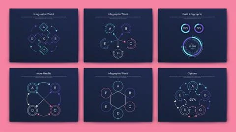 Modern infographic vector elements for business brochures. Use in website, co イラスト素材