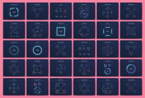 Modern infographic vector elements for business brochures. Use in website, co Stock Illustration