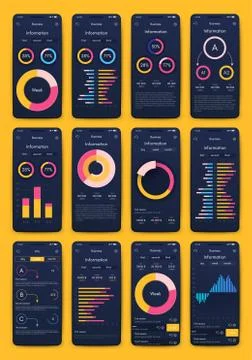Modern infographic vector elements for business brochures. Use in website Stock Illustration