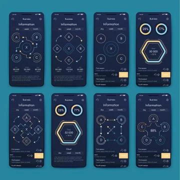 Modern infographic vector elements for business brochures. Use in website Stock Illustration