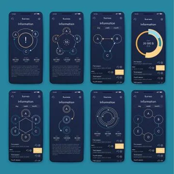 Modern infographic vector elements for business brochures. Use in website Stock Illustration