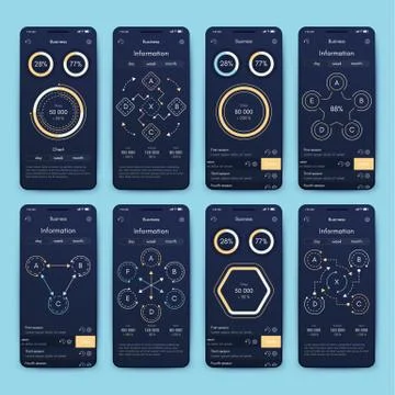 Modern infographic vector elements for business brochures. Use in website イラスト素材