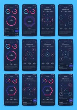 Modern infographic vector elements for business brochures. Use in website Illustrazione stock