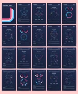 Modern infographic vector elements for business brochures. Use in website Stock Illustration