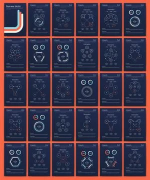 Modern infographic vector elements for business brochures. Use in website Stock Illustration