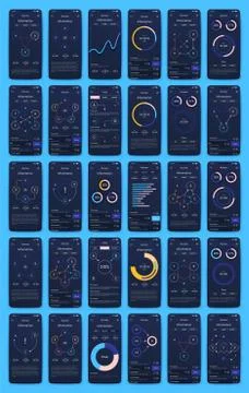 Modern infographic vector elements for business brochures. Use in website Illustrazione stock