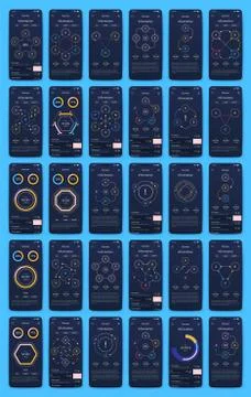 Modern infographic vector elements for business brochures. Use in website 스톡 일러스트