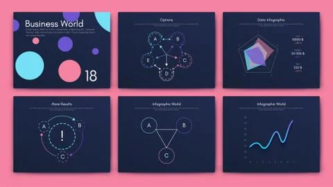 Modern infographic vector elements for business brochures. Use in website, co Stock Illustration
