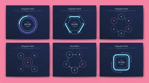 Modern infographic vector elements for business brochures. Use in website, co Illustrazione stock