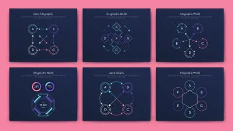 Modern infographic vector elements for business brochures. Use in website, co Illustrazione stock