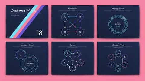 Modern infographic vector elements for business brochures. Use in website, co Stock Illustration