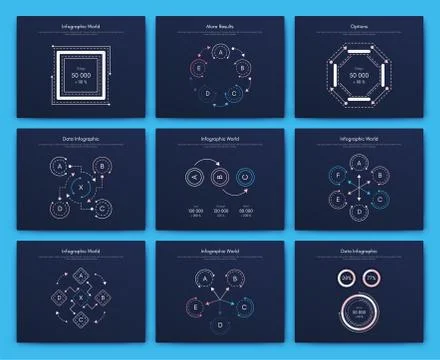 Modern infographic vector elements for business brochures. Use in website, co イラスト素材