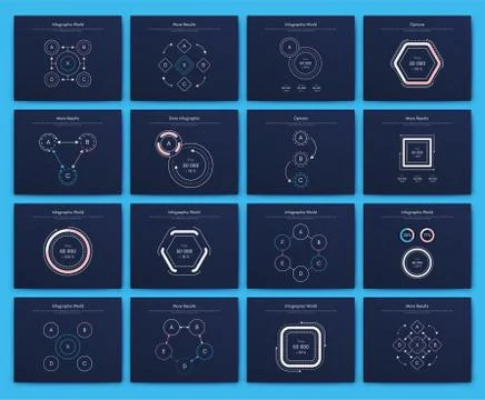 Modern infographic vector elements for business brochures. Use in website, co Stock Illustration