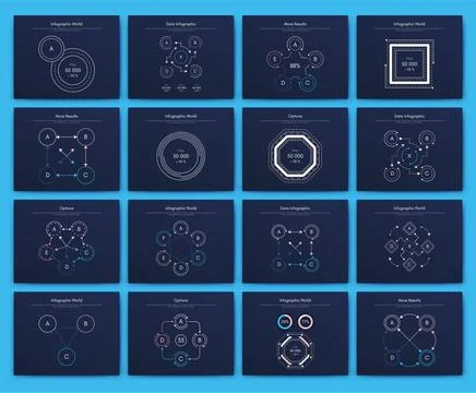 Modern infographic vector elements for business brochures. Use in website, co Stock Illustration