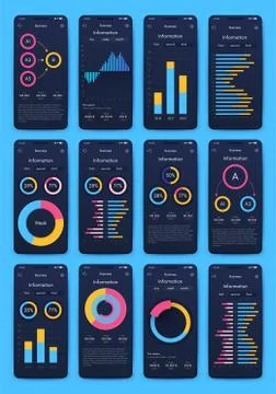 Modern infographic vector elements for business brochures. Use in website, co イラスト素材