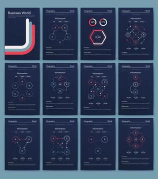 Modern infographic vector elements for business brochures. Use in website イラスト素材