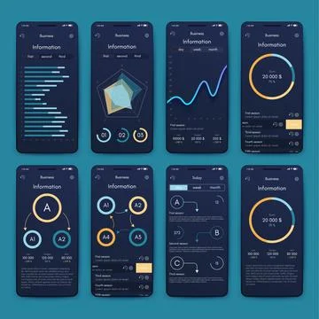 Modern infographic vector elements for business brochures. Use in website 스톡 일러스트